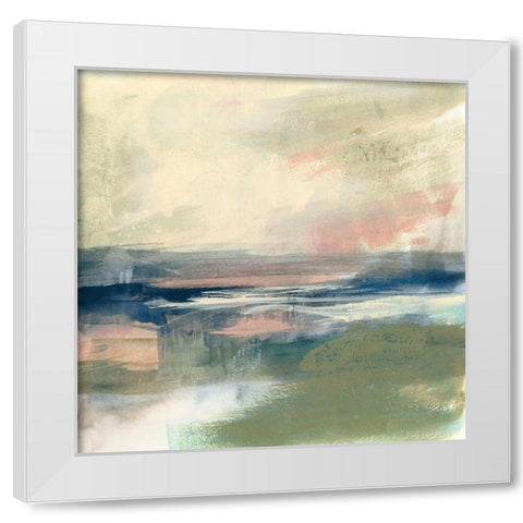 Coastline Vignette III White Modern Wood Framed Art Print by Goldberger, Jennifer
