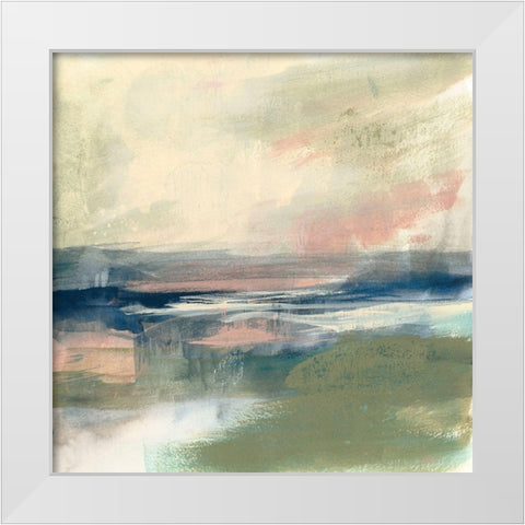 Coastline Vignette III White Modern Wood Framed Art Print by Goldberger, Jennifer