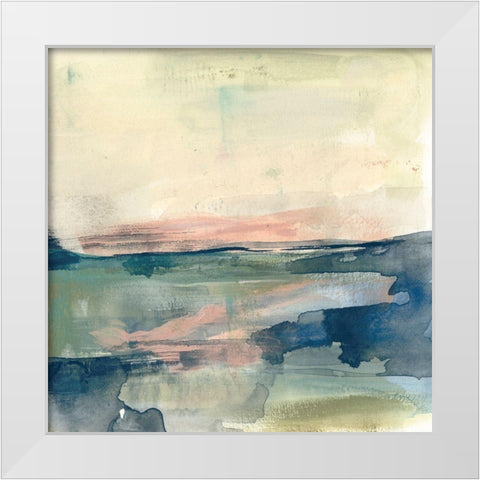 Coastline Vignette IV White Modern Wood Framed Art Print by Goldberger, Jennifer