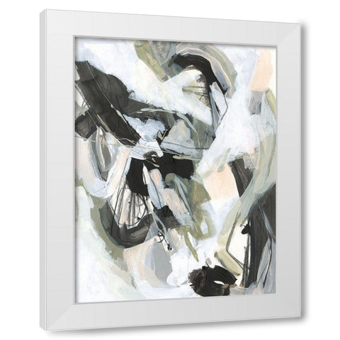 Electron Net II White Modern Wood Framed Art Print by Vess, June Erica
