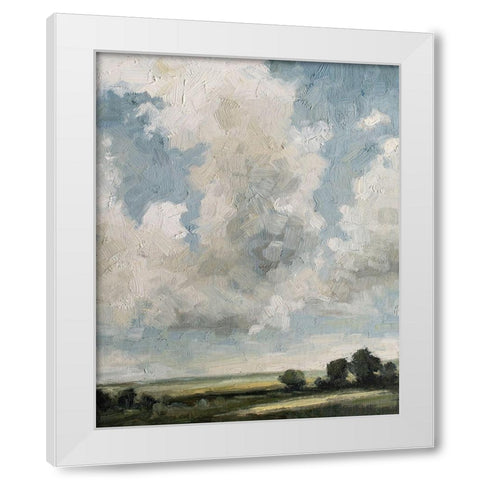 Gathering Clouds White Modern Wood Framed Art Print by Parsons, Marian