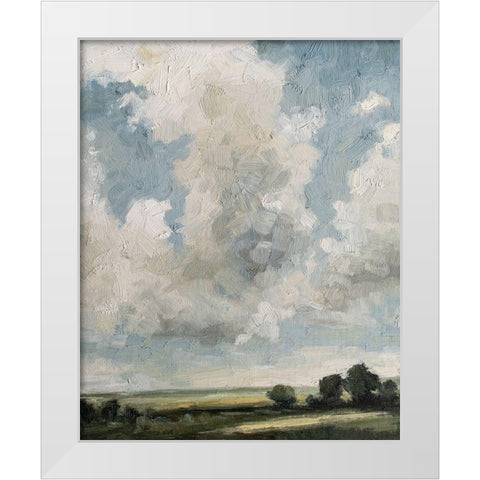 Gathering Clouds White Modern Wood Framed Art Print by Parsons, Marian