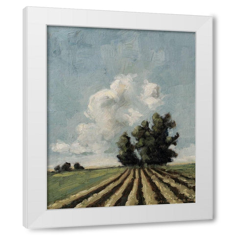 Copse of Trees White Modern Wood Framed Art Print by Parsons, Marian