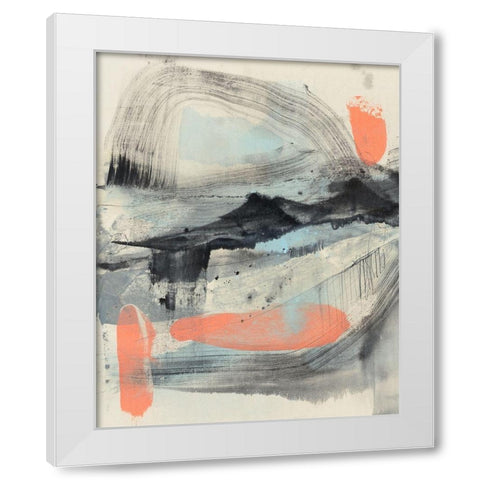 Twisting Range II White Modern Wood Framed Art Print by Goldberger, Jennifer