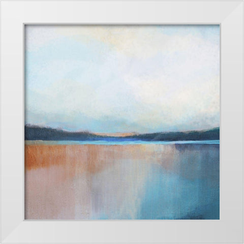 Dune Lake I White Modern Wood Framed Art Print by Jerry, Alison