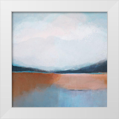 Dune Lake II White Modern Wood Framed Art Print by Jerry, Alison