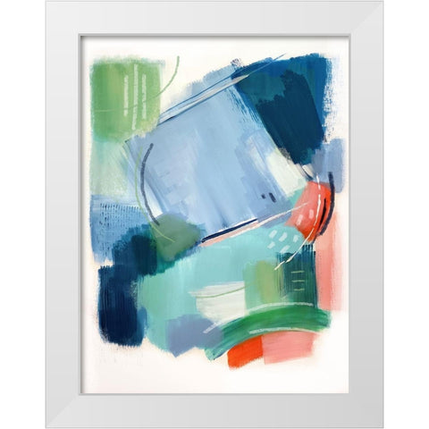 Lake House I White Modern Wood Framed Art Print by Jerry, Alison