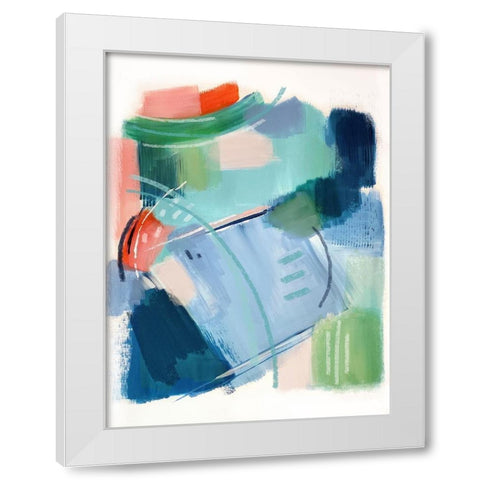 Lake House II White Modern Wood Framed Art Print by Jerry, Alison