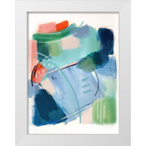 Lake House II White Modern Wood Framed Art Print by Jerry, Alison