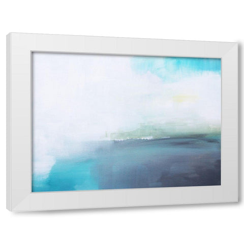Mystic Cove White Modern Wood Framed Art Print by Jerry, Alison