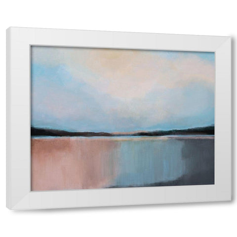 Canyon Lake White Modern Wood Framed Art Print by Jerry, Alison