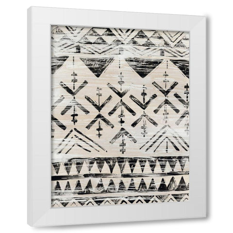 Modern Mudcloth IV White Modern Wood Framed Art Print by Vess, June Erica