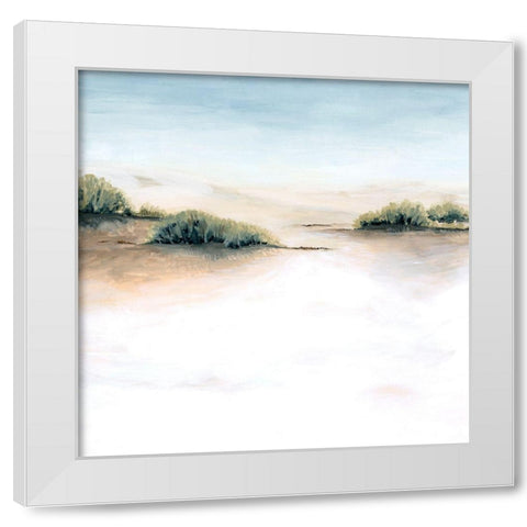 Faded Dunes I White Modern Wood Framed Art Print by Popp, Grace