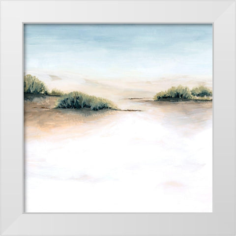 Faded Dunes I White Modern Wood Framed Art Print by Popp, Grace