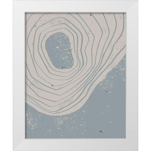 Lithic Loop II White Modern Wood Framed Art Print by Green, Jacob