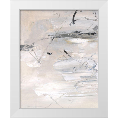 Ceramic Surface I White Modern Wood Framed Art Print by Wang, Melissa