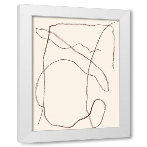 Ethereal Umber II White Modern Wood Framed Art Print by Wang, Melissa