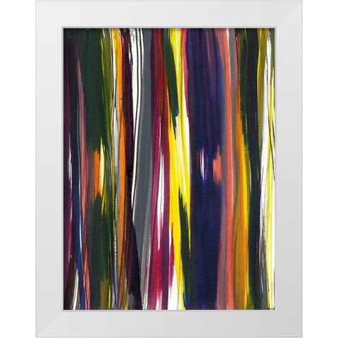 Painterly II White Modern Wood Framed Art Print by Fuchs, Jodi