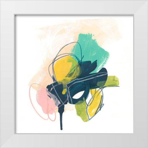 Mariposa Sketch I White Modern Wood Framed Art Print by Vess, June Erica