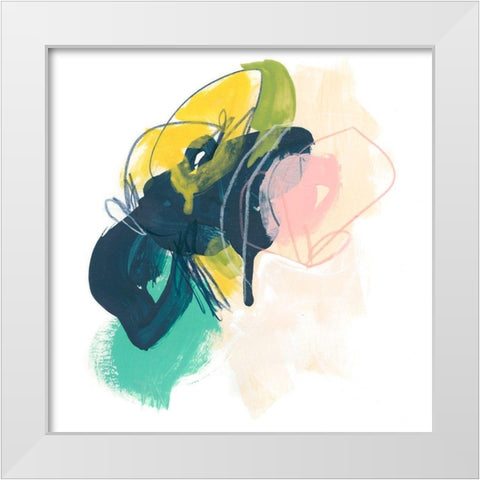 Mariposa Sketch II White Modern Wood Framed Art Print by Vess, June Erica