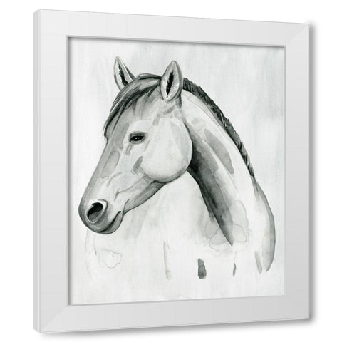 Silver Gelding II White Modern Wood Framed Art Print by Popp, Grace