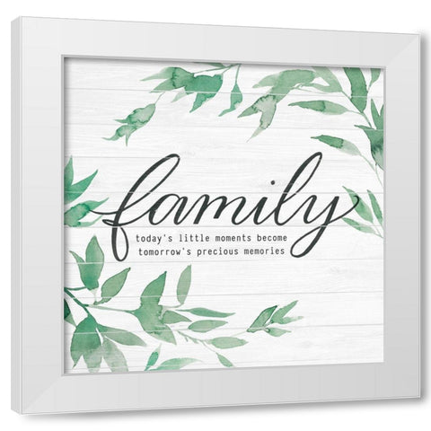 Family on Shiplap I White Modern Wood Framed Art Print by Popp, Grace