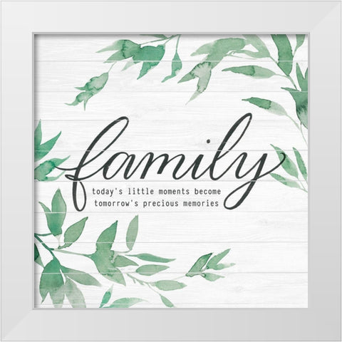 Family on Shiplap I White Modern Wood Framed Art Print by Popp, Grace