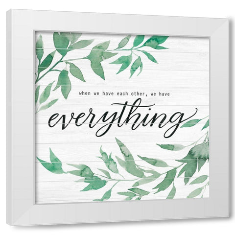 Family on Shiplap II White Modern Wood Framed Art Print by Popp, Grace