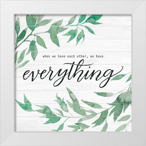 Family on Shiplap II White Modern Wood Framed Art Print by Popp, Grace