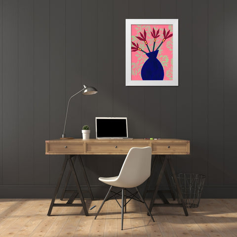 Graphic Vase IV White Modern Wood Framed Art Print by Moore, Regina