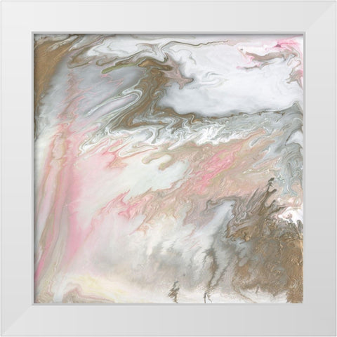 Pastel Illusion III White Modern Wood Framed Art Print by Studio W