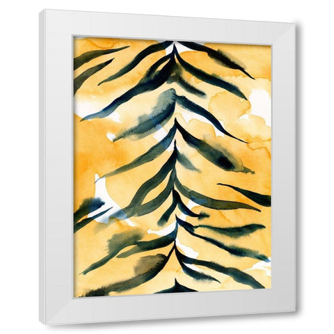 Jungle Jacket I White Modern Wood Framed Art Print by Green, Jacob
