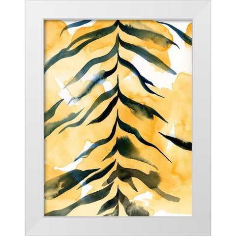 Jungle Jacket II White Modern Wood Framed Art Print by Green, Jacob