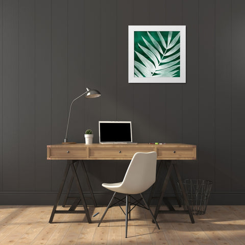 Velvet Palm II White Modern Wood Framed Art Print by Popp, Grace