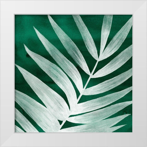 Velvet Palm II White Modern Wood Framed Art Print by Popp, Grace