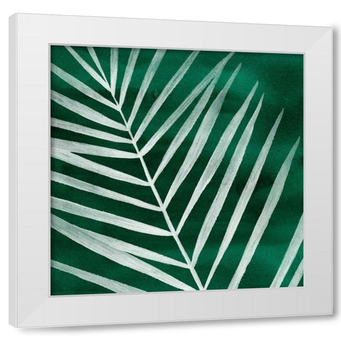 Velvet Palm III White Modern Wood Framed Art Print by Popp, Grace