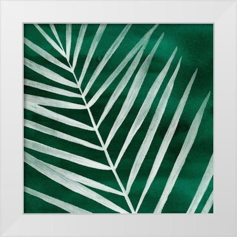 Velvet Palm III White Modern Wood Framed Art Print by Popp, Grace