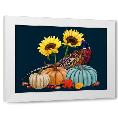 Pheasant Harvest I White Modern Wood Framed Art Print by Popp, Grace