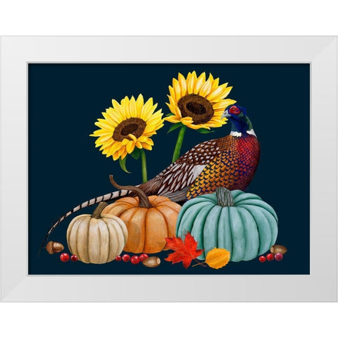 Pheasant Harvest I White Modern Wood Framed Art Print by Popp, Grace