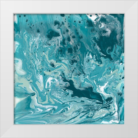 Spring Tide I White Modern Wood Framed Art Print by Studio W