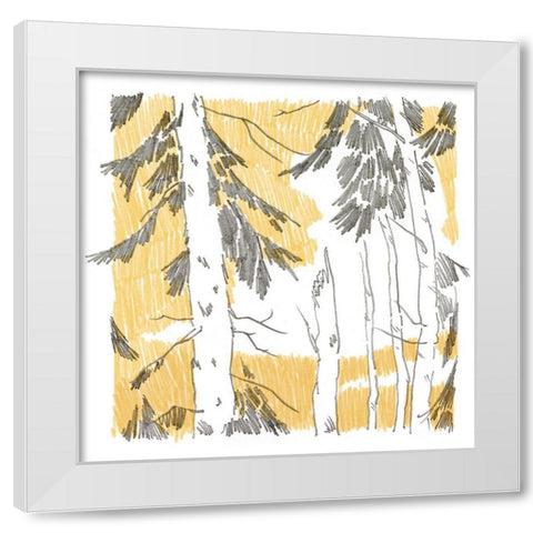Northwood IV White Modern Wood Framed Art Print by Green, Jacob