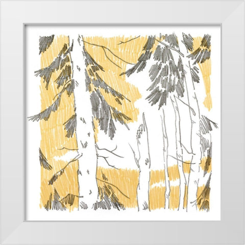 Northwood IV White Modern Wood Framed Art Print by Green, Jacob