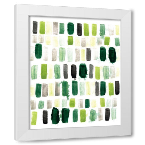 Jungle Palette I White Modern Wood Framed Art Print by Vess, June Erica