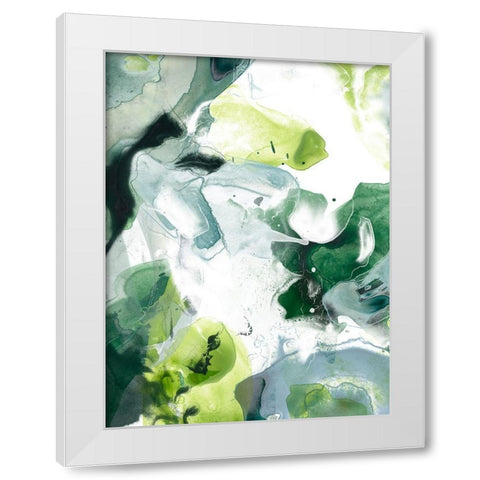 Jungle Marble I White Modern Wood Framed Art Print by Vess, June Erica