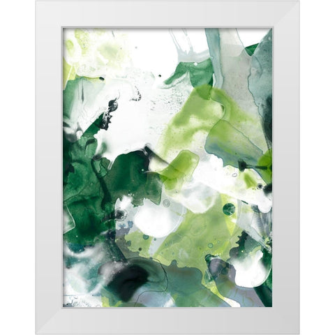 Jungle Marble II White Modern Wood Framed Art Print by Vess, June Erica
