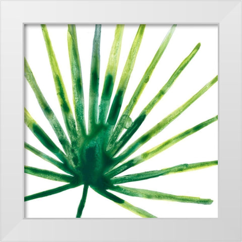 Tropical Jewel I White Modern Wood Framed Art Print by Vess, June Erica