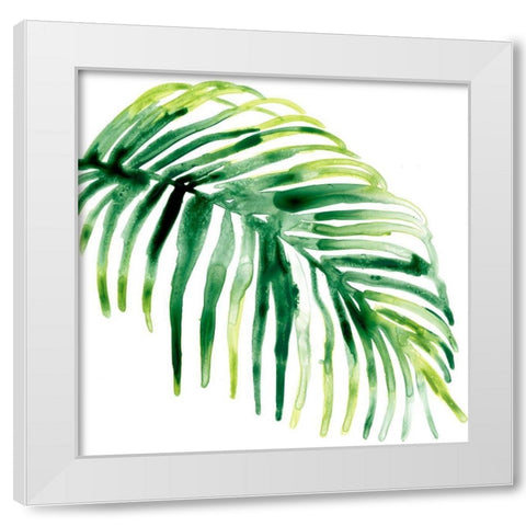 Tropical Jewel V White Modern Wood Framed Art Print by Vess, June Erica