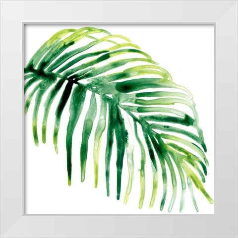 Tropical Jewel V White Modern Wood Framed Art Print by Vess, June Erica