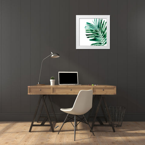 Tropical Jewel VII White Modern Wood Framed Art Print by Vess, June Erica