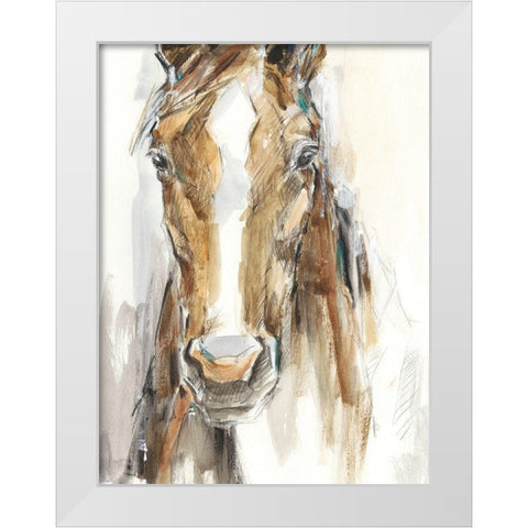 Gift Horse II White Modern Wood Framed Art Print by Harper, Ethan